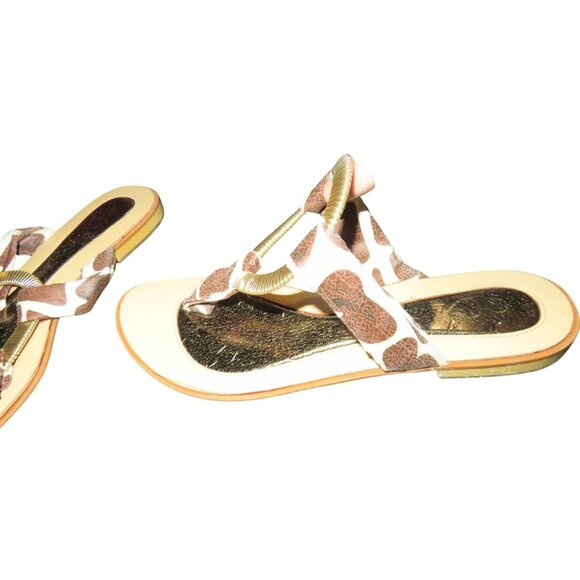 Honey Bee Footwear Giraffe Ammiee Thong Sandals size 8 - Picture 2 of 6